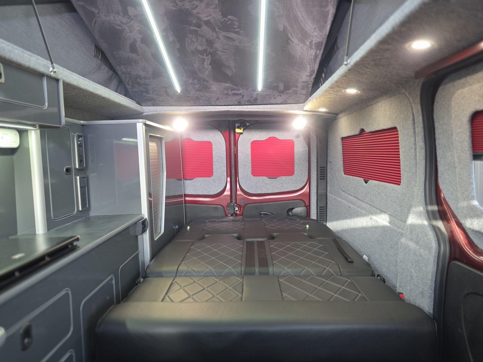 Renault Trafic Campervan interior by Hilltop Campers