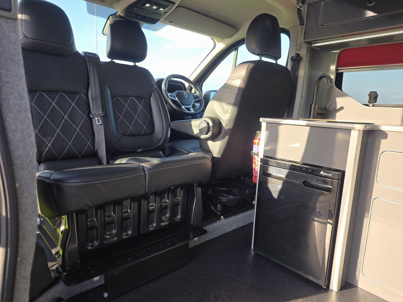 Renault Trafic Campervan custom furniture and cabinetry